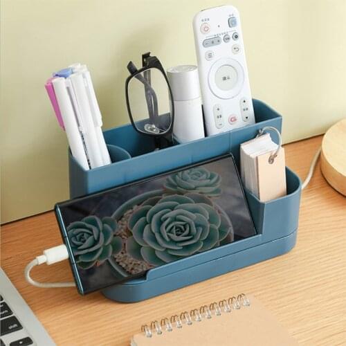 Multifunctional Storage Rack Desktop Makeup Organizer with Hidden Rotatable Tray for Bedroom Living Room Office