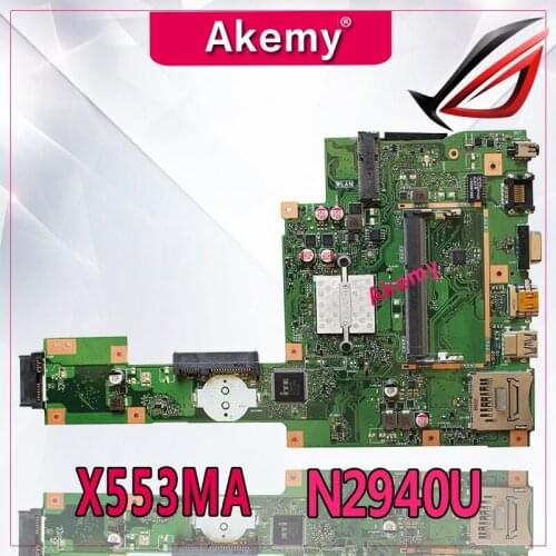 NEW Akemy X553MA With N2940U Mainboard REV2.0 For Asus F503M X503M F553MA X503MA D503M Laptop Motherboard USB3.0 Full Tested