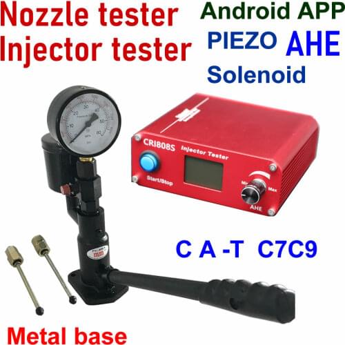 New Update! CRI808S diesel common rail injector tester with AHE and Bluetooth plus PS400AI Metal Base Nozzle validator Tester