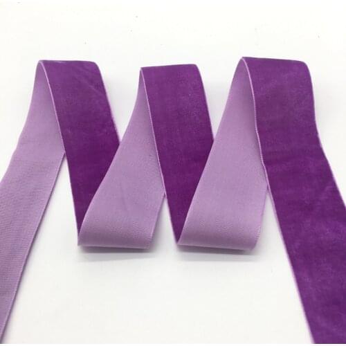 3 yards/lot 1"(25mm)Wide Light purple Velvet Ribbon Headband Clips Bow Wedding Decoration