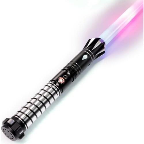 LGT SABERSTUDIO metal hilt heavy dueling blade color changing lightsaber with 9 sets sound fonts has blaster lock up loud sound