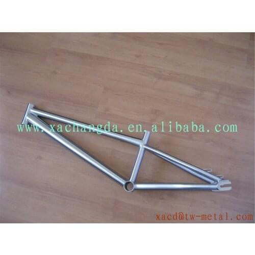 Titanium BMX bike frame customized 20"titanium BMX bicycle frame made XACD super light titanium BMX bike frame