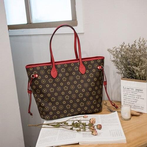 High capacity Europe Women Fashion Luxury Leather Handbags Top-Handle Bag Tote High Quality Luxury Shoulder Crossbody Bags