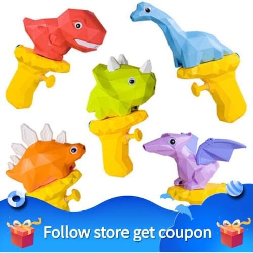 Water Gun Pistol Toy Childrens Pool Toy Beach Outdoor Bath Swimming Cute Dinosaur Kids Gift Backpack Water Blaster Game Summer