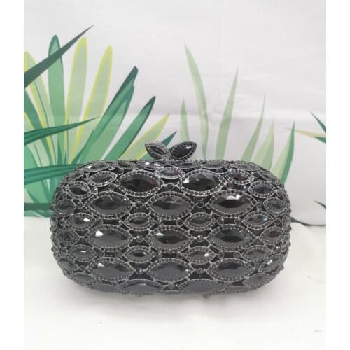 Womens Black/Gold/Silver/Green Color Rhinestone Bags New Fashion Women’s Diamond Wedding Prom Gift Purse Lady Shoulder Handbags