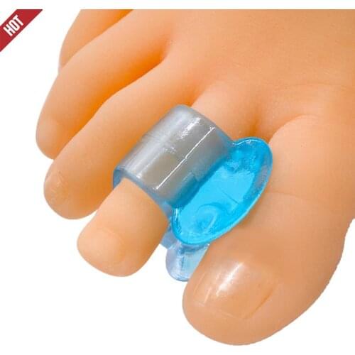 1Pair Soft Silicone Gel Toe Separator Hallux Valgus Bunion Spacers Thumb Corrector Foot Care Tool