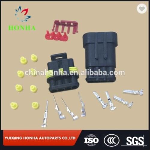 10sets 4pin tyco 1.5 series auto waterproof wire male female connector 282106-1 282088-1