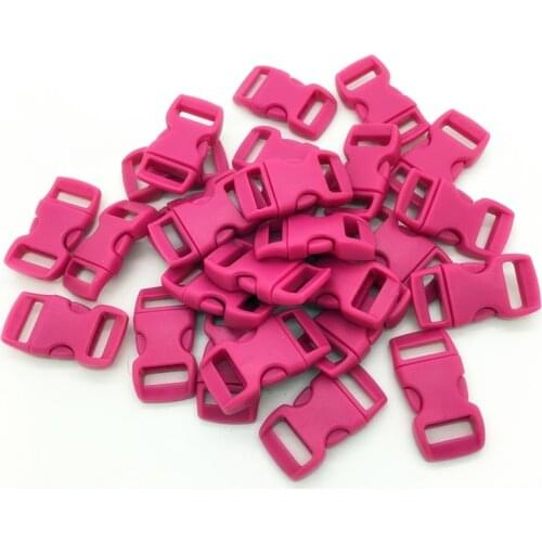 10pcs/lot 3/8" 10mm Wide Rose Contoured Side Release For Paracord Bracelet Plastic Buckle