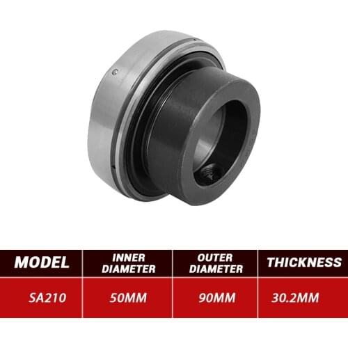 3pcs Outer Wire Bearing SA210 Mental Pillow Block Bearing SA210 50mm*90mm*30.2mm Steel Bearings High Quality