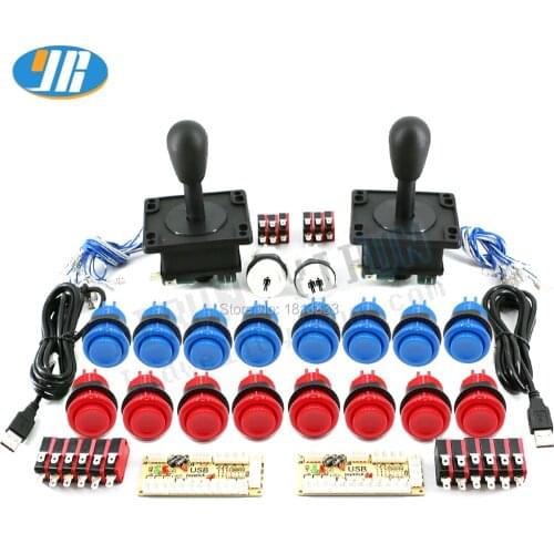 Arcade Game DIY kit for Mame USB Zero Delay Encoder HAPP Style Push Button Joystick Raspberry pi Arcade joystick Controller