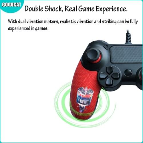 For PS4 Game Wired Controller USB Gamepad Multiple Joystick Vibration Handle 2M Cable Gamepad for iPhone iPad PC for PS4/PS3