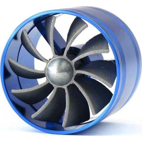 F1-Z Universal Single-Sided Turbine Engine Intake Turbocharger Intake Fuel Throttle Power Accessories Blue