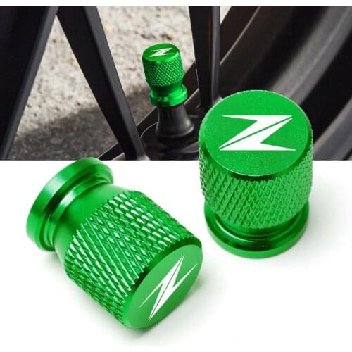 Motorcycle Tire Valve Air Port Stem Cover Cap Plug CNC Aluminum Accessories For Kawasaki Z400 Z800 Z900 Z650 Z1000 All Year