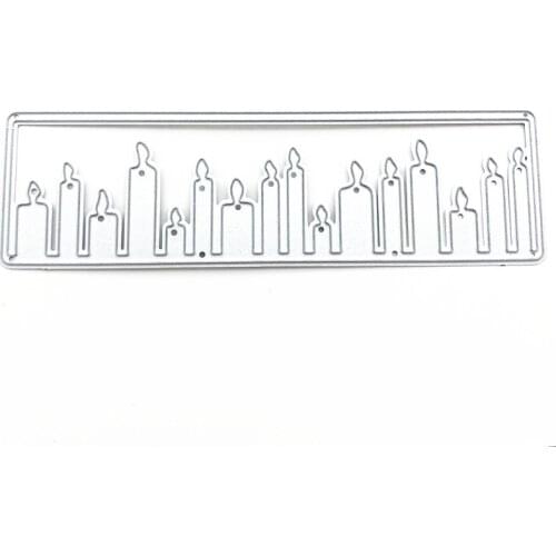 Birthday Candles Metal Cutting Dies 2021 New Diy Die Molds Scrapbooking Paper Making Die Cuts Crafts