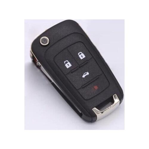 Flip Folding Remote Key Shell Case For Chevrolet Cruze Malibu Buick New Regal Lacrosse Excelle Camaro 4 Button HU100 Uncut Blade