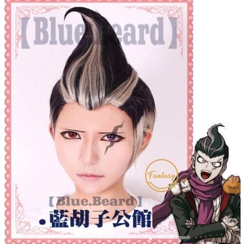 Tanaka Gandamu Dangan Ronpa Danganronpa Synthetic Hair Heat Resistant Halloween Party Cosplay Role Play Wig+ Free Wig Cap