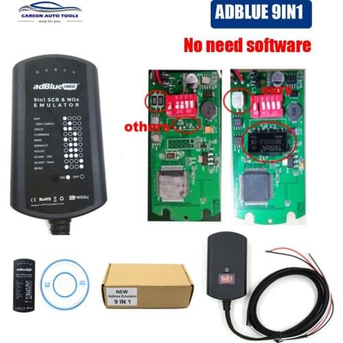Full Chip Adblue 9 IN 1 Upgrade Adblue 8 IN 1 8in1 9in1 Universal Ad Blue Emulator Heavy Duty No Need Any Software
