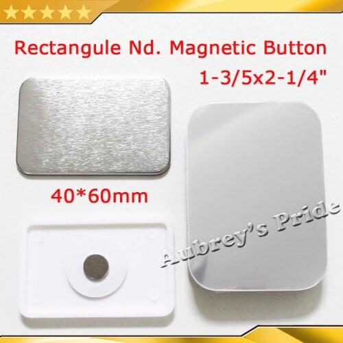 Rectangle 40x60mm 100 Sets NEW Fridge Dialog Box Nd. Strong Magnetic Back Button Maker Supply Materials