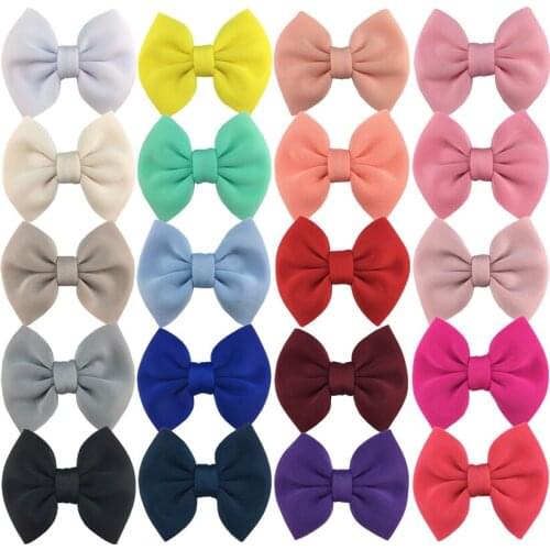 Retail 1pcs 5.5“ Trendy Puff Bow Hair Grips For Women Girls Boutique Hair Bows Headwear