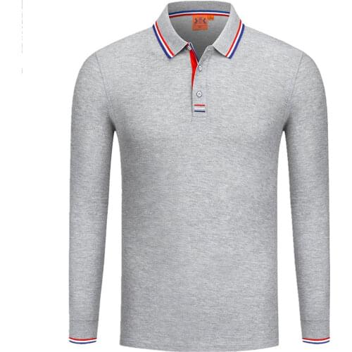 Polo shirts men long sleeve T-shirt Polo summer new pure color into leisure fashion mens T-shirt jacket lapel street