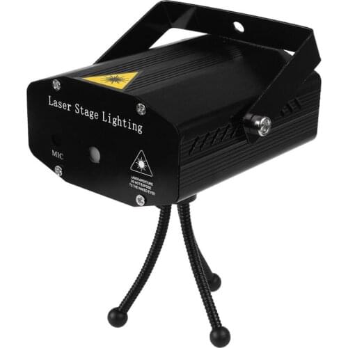 LED Laser Projector Disco Light Mini Auto Flash RG Sound Activated Laser Lamp Remote DJ Disco Party Soundlights Xmas Stage Light