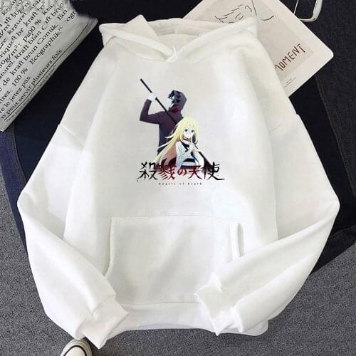 Angels of Death Satsuruki No Tenshi Hoodies Japanese Anime Clothes Female Spring Autumn Streetwear Men Women Casual Sweatshirts