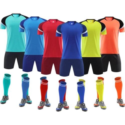 Adult Kids Sportswear GYM Fitness Clothing Football Training Uniforms Soccer Jerseys Children Jogging Running Sports Suit