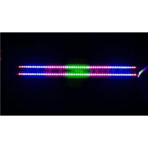 Folio Type USB Music Level Indicator Dual 60 LED Colorful Spectrum Dual-Channel Gain Audio Indicator 5 Display Modes