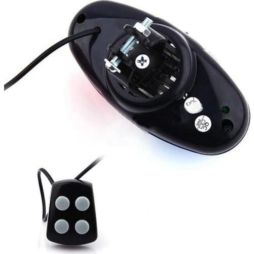 Bike Bicycle Police LED Light Loud Siren Sound Trumpet Cycling Horn Bell Tool LED Light