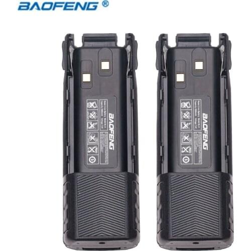 2Pcs BAOFENG UV-82 BL-8 7.4V 3800mAh Li-ion Battery with DC Connector For Baofeng Walkie Talkie BF-UV82 UV-82HP UV 82 Plus Radio