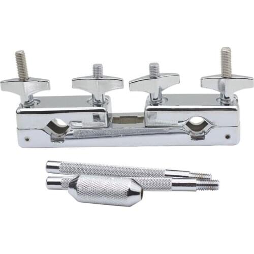 1pcs Metal Connecting Clamp Holder Bracket Rod Percussion Drum Set for Cowbell Accessory drum set professional