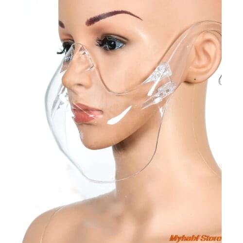 1pc Anti-Oil-Splash Fog Face Mask Kitchen Cooking Tool Anti Droplet Protection Face Shield Splatter Screen Protector Mouth Cover