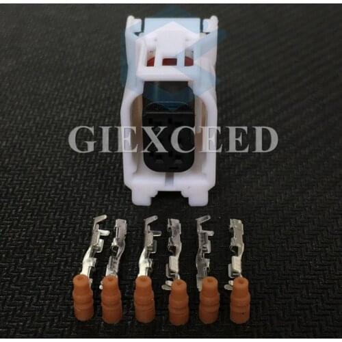 2 Sets 6 Pin 12382 6189-1142 Auto Reversing Radar Probe Wire Harness Connector For Toyota RAV4 Corolla