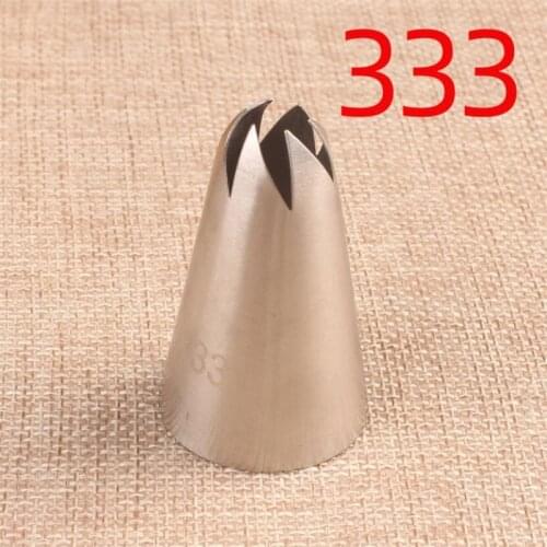 #333 Drop Rose Flower Russian Pastry Nozzle Tips Cream Icing Piping Nozzles Cake Decoration Tips Leaf Tulip Tips Confectionery