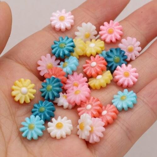 Natural Freshwater Shell Beads Sunflower Daisy Shell Loose Beads Used for Jewelry Making DIY Bracelet Earring Exquisite Gift 5PC