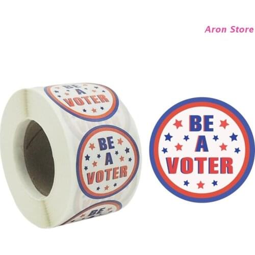 500pcs Stars Be a Voter Stickers 1.5 Inch Seal Label for Wedding Gift Baking