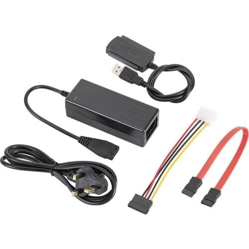 USB 2.0 to IDE/SATA Adapter For 2.5 3.5 Inch Hard Drive Transfer Cable Kit