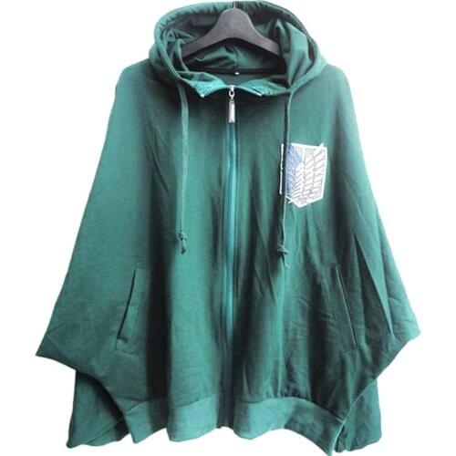 Attack on Giant Cloak Wings of Freedom Jacket Cloak Bat Shirt Cotton Anime Cosplay cosplay costume