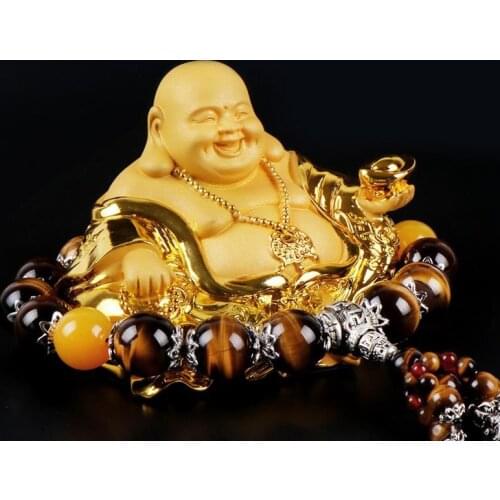 Automobile decoration Maitreya Buddha Buddha in the center console Car accessories Top statues Safety symbol Creative decoration