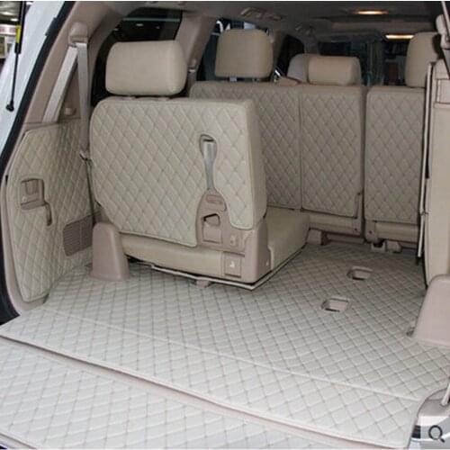 Car Travel Brand Special trunk mats for Toyota Land Cruiser 200 7seats 2017 waterproof boot carpets for Toyota LC200 4 season