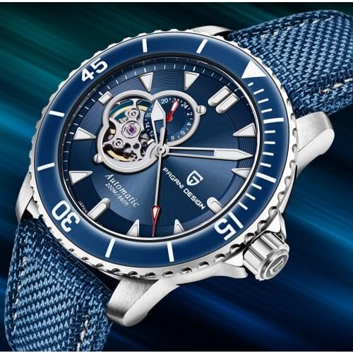 Pagani Design 2021 New Mens Automatic Mechanical Watches NH39A Business Weekly Sapphire Watch Stainless Steel Waterproof Clock