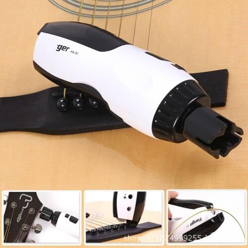 Electric automatic string stringer winder string cutter taper puller string changing tool wooden guitar 3 in 1