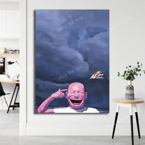 Yue Minjun Art Print, Chinese Contemporary Art Print, Surrealism Art Print, Contemporary Asian Art, Asian Wall Art, Art Poster