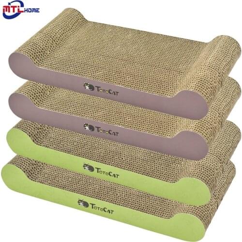 Cat Scratcher with Catnip Kitten Corrugated Paper Scratch Board Scratch Pad For Kittens Cat Scratching Pet Products когтеточка