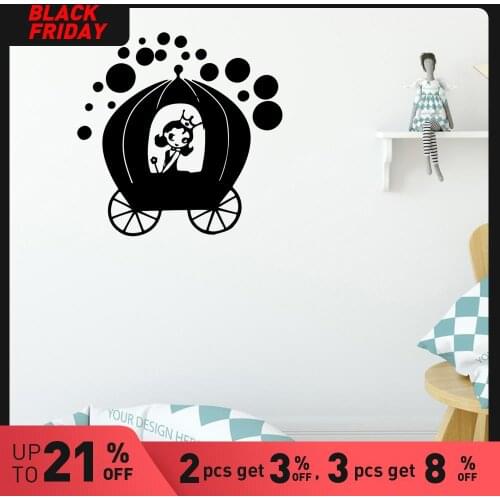 Colorful Princess Wall Stickers Animal Lover Home Decoration Accessories For Kids Room Living Room Home Decor