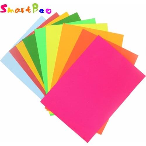 A4 Multicolour Self-adhesive Sticker Paper; 10 Piece A Lot; Embossed Device Scrapbook Paper Color Paper Bright Adhesive