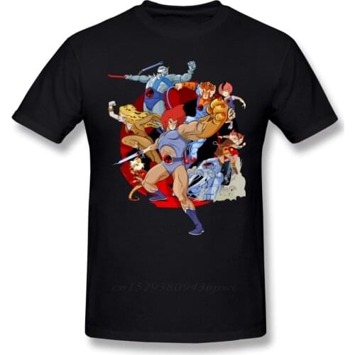 Thundercats T Shirt Thundercats T-Shirt Printed Tee Shirt Mens Awesome 100% Cotton Short Sleeve Basic Tshirt