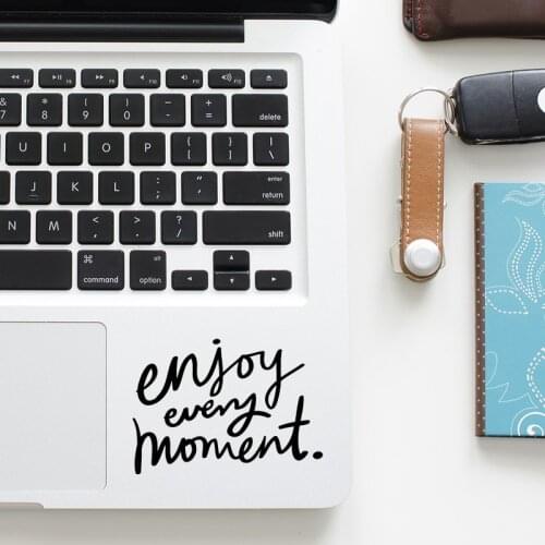Enjoy Life Trackpad Quote Sticker Laptop Decal for Apple Macbook Sticker Pro Air Retina 11 12 13 15 inch Mac Vinyl Touchpad Skin