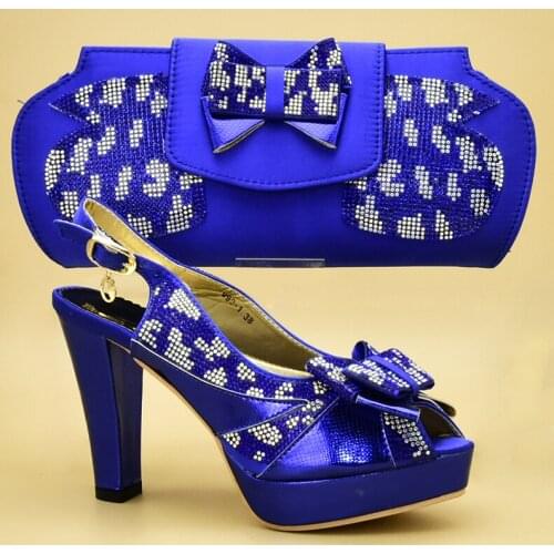 Latest Women Shoes and Bag Set In Italy African Shoes and Matching Bags Italian Shoes and Bag Set African Sets 2020 High Heels
