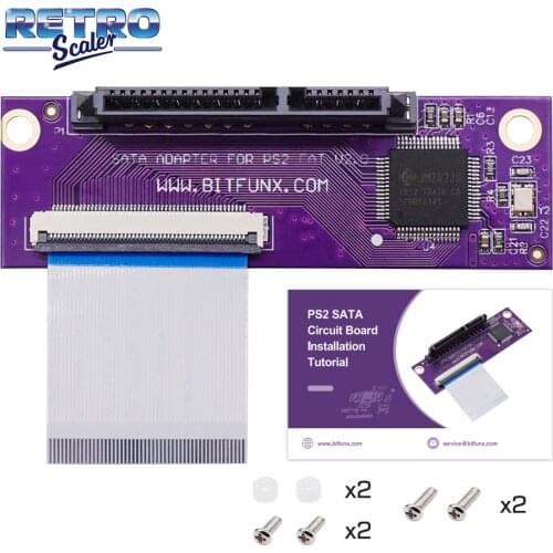 RetroScaler Purple SATA Adapter Upgrade Board for PS2 IDE Original Network Adapter